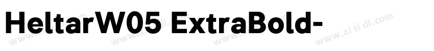 HeltarW05 ExtraBold字体转换